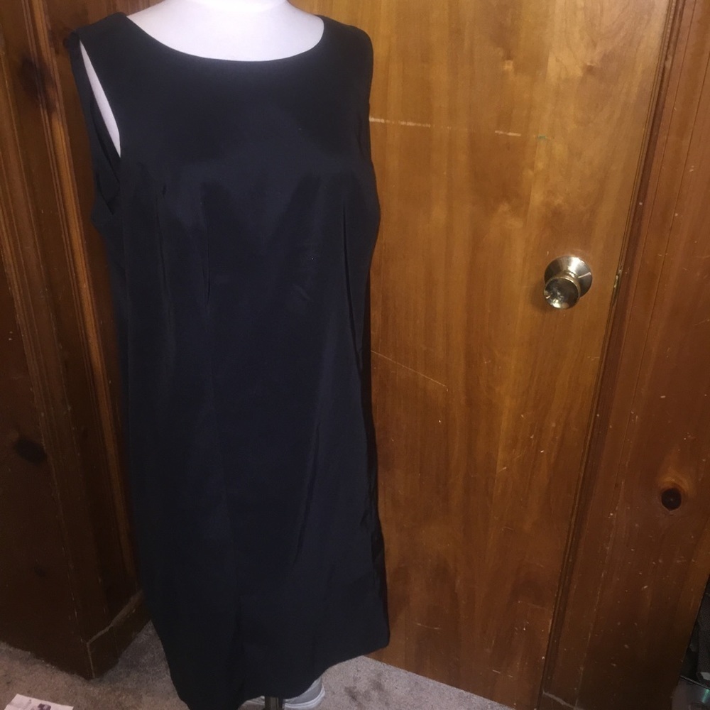 𝅺dress barn black sleeveless dress plus size 14